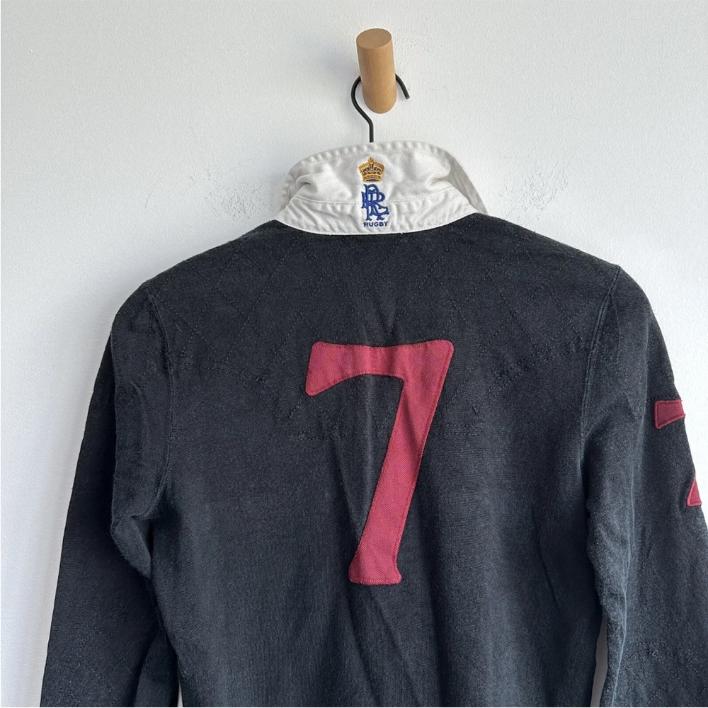 Ralph Lauren Rugby 2004 Polo Long Sleeve Shirt Medium Crest Embroidered Vintage - Picture 3 of 11